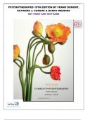 Psychotherapies key point and test bank 10th edition by Frank Dumont &comma;Raymond J&period; Corsini & Danny Wedding