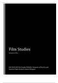 OCR 2023 GCE Film Studies H010/01: Elements of film AS Level Question Paper & Mark Scheme (Merged) 