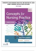 Concepts for Nursing Practice 3rd Edition by Jean Foret Giddens PhD RN FAAN (Author) Test Bank