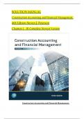 Construction Accounting and Financial Management&comma; 4th Edition Solution Manual by Steven J&period; Peterson&comma; Verified Chapters 1 - 18&comma; Complete Newest Version