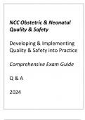 NCC ONQS ( DEVELOPING & IMPLEMENTING QUALITY & SAFETY INTO PRACTICE)