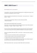 MMC 2000 Exam 1  Florida State University  Question and answers  rated A+ 