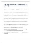 FSU MMC 2000 Exam 2 (Chapters 5, 6, 7, and 8) Florida State University  Question and answers already passed 