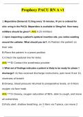 Prophecy PACU RN A v1 &lpar;2024&sol;2025&rpar; Newest Questions and Answers &lpar;Verified Answers&rpar;