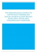 Test Bank for Biological Science 7th Edition Scott Freeman, Lizabeth Allison, Jeff Carmichael