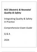 NCC ONQS ( INTEGRATING QUALITY & SAFETY IN PRACTICE) COMPREHENSIVE EXAM GUIDE Q & A