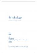 OCR 2023 GCE Psychology H167/02: Psychological themes through core studies AS Level Question Paper & Mark Scheme (Merged)