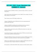 ACC422 TOP Exam Questions And  CORRECT Answers