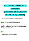 IS-317 Final Exam2024 Expected Questions and Answers &lpar;Verified by Expert&rpar;