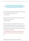 NASM CPT PRACTICE EXAM 1 REVIEW 2024&sol;ACTUAL EXAM QUESTIONS WITH CORRECT VERIFIED ANSWERS&sol;LATEST 2024-2025