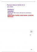 Pearson Edexcel GCSE (9–1)     History 1HI0/B3            BOOKLET B3: Henry VIII and his ministers, 1509–40 QUESTION PAPER AND MARK SCHEME MERGED 