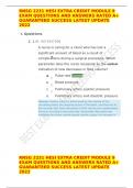 RNSG 2231 HESI EXTRA CREDIT MODULE 9 EXAM QUESTIONS AND ANSWERS RATED A&plus; GUARANTEED SUCCESS LATEST UPDATE 2022