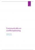 Communicatie en conflictoplossing: samenvatting werkcolleges