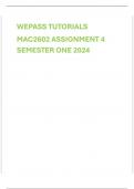 MAC2602 ASSIGNMENT 4 RECOMMENDED SOLUTIONS SEMESTER TWO