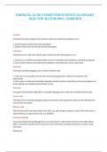 EDEXCEL GCSE COMPUTER SCIENCE GLOSSARY 2024&sol; TOP-RATED&sol;100&percnt; VERIFIED