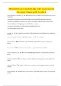 ARM 401 Exam study Guide with Questions & Answers Passed with Grade A