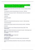 Commercial Pesticide Applicator ROW Pest Control Exam Graded A&plus;