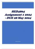 HED4804 Assignment 1 2024 - DUE 28 May 2024