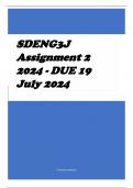 SDENG3J Assignment 2 2024 - DUE 19 July 2024