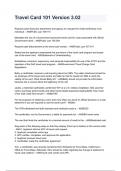 Travel Card 101 Version 3&period;02 questions and answers graded A&plus; by experts 2024&sol;2025