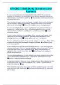 ATI CBC 3 Self Study Questions and Answers