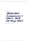 HED4804 Assignment 1 2024 - DUE 28 May 2024