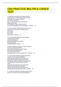 CNA PRACTICE MULTIPLE CHOICE TEST QUESTIONS AND 100&percnt; CORRECT ANSWERS