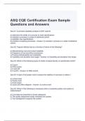 ASQ CQE Certification Exam Sample Questions and Answers -2024