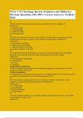 WGU C273 Sociology Review of Quizzes and Midterm &vert; Previous Questions with 100&percnt; Correct Answers &vert; Verified &vert; 2024