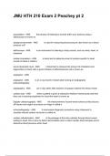 JMU HTH 210 Exam 2 Peachey pt 2 Questions And Answers