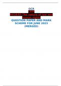 OCR LAW H418/03 The nature of law and human rights  QUESTION PAPER AND MARK SCHEME FOR JUNE 2023 (MERGED) 