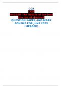OCR LAW H418/01,/02,/03/,04, 018/01,02 QUESTION PAPER AND MARK SCHEME MERGED FOR JUNE 2023 