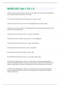 NURS 203 Test 1 Ch 1-5 questions and answers all are graded A+