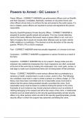 Powers to Arrest - GC Lesson 1