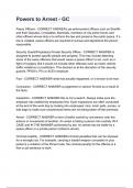 Powers to Arrest - GC
