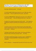 Timeshare License Exam &vert; 170 Questions with 100&percnt; Correct Answers &vert; Updated & Verified &vert; 26 Pages