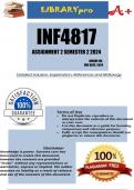 INF4817 Assignment 2 (COMPLETE ANSWERS) Semester 2 2024