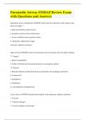 Paramedic Airway FISDAP Review Exam with Questions and Answers
