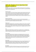 AWR 160- Module 5 Exam Questions And Answers Graded A&plus; 