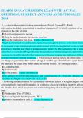 PHARM EVOLVE MIDTERM EXAM WITH ACTUAL QUESTIONS&comma; CORRECT ANSWERS AND RATIONALES 2024
