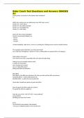 Rider Coach Test Questions and Answers GRADED A&plus;