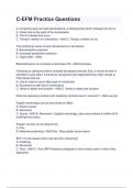 C-EFM Practice Questions
