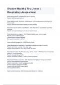 Shadow Health &lowbar; Tina Jones &lowbar; Respiratory Assessment