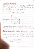 Teoremas más importantes de cálculo diferencial