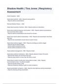 Shadow Health &lowbar; Tina Jones &lowbar; Respiratory Assessment