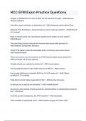 NCC EFM Exam Practice Questions