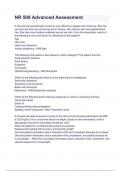 NR 509 Advanced Assessment