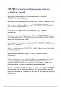 ND POST question with complete solution graded A&plus; passed