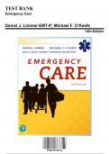 test bank for Emergency Care 14th Edition by Daniel Limmer 9780135379134 Covering Chapters 1-41 | Includes Rationales