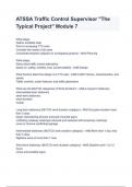 ATSSA Traffic Control Supervisor &lowbar;The Typical Project&lowbar; Module 7